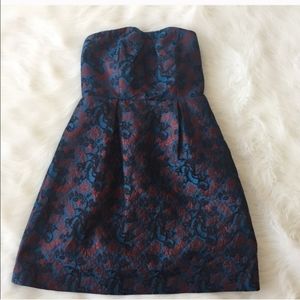 Leifsdottir Anthropologie Brocade Paprika Dress